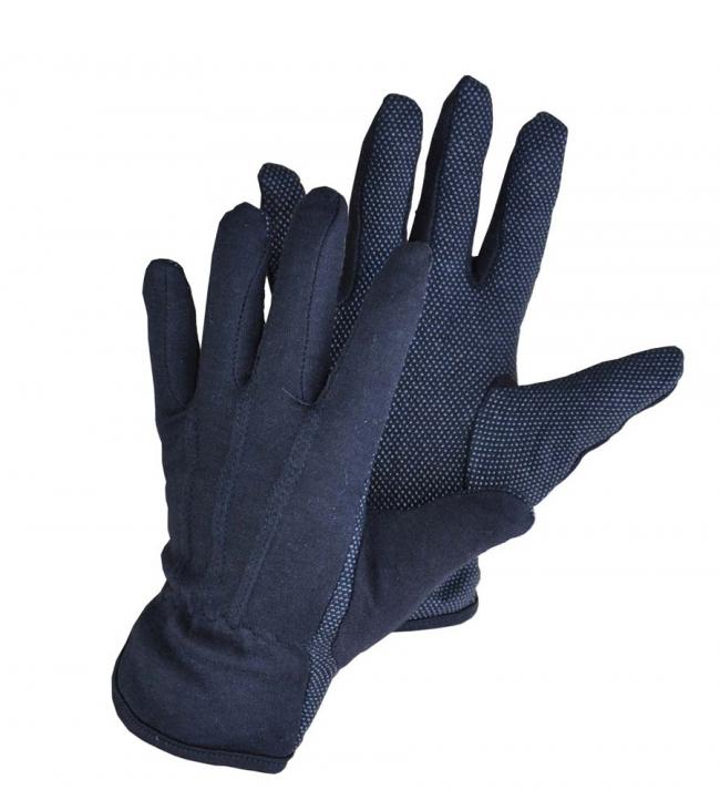 כפפות בד שחורות + נקודות גומי למלצרים